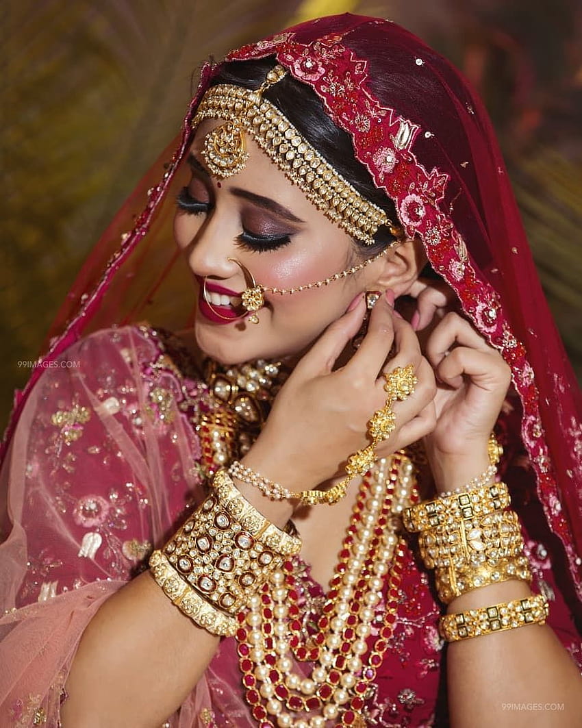 Look de mariée Shivangi Joshi, téléphone Shivangi Joshi Fond d'écran de téléphone HD