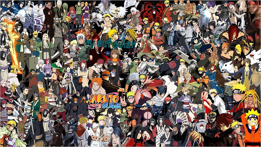 Todos los personajes de Naruto, protagonistas principales del anime. fondo de pantalla