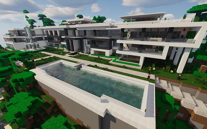 Minecraft Modern House Hd Wallpapers | Pxfuel