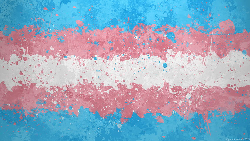 Hi r/transgender, I've been doing these messy, painterly flag HD wallpaper