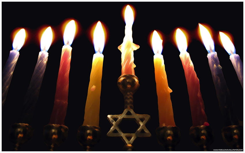 HANUKKAH jewish festival holiday candelabrum candle menorah hanukiah HD wallpaper