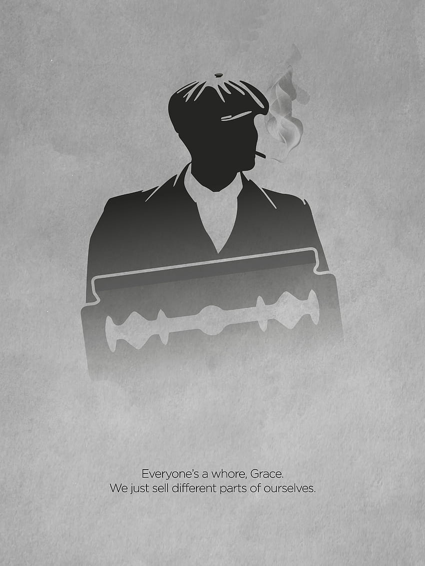 Peaky Blinders serie minimalist poster and quote, with Thomas Shelby, shelby company limited HD phone wallpaper