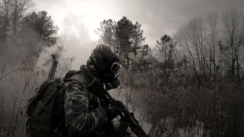 ทหารหน้ากากป้องกันแก๊สพิษ หน้ากากทหาร วอลล์เปเปอร์ HD