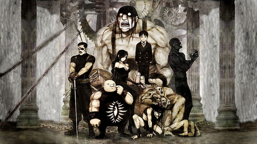 from anime FullMetal Alchemist with tags: Envy, Gluttony, Greed, Lust, Pride, Sloth, Wrath, Good quality, horror x lust HD wallpaper