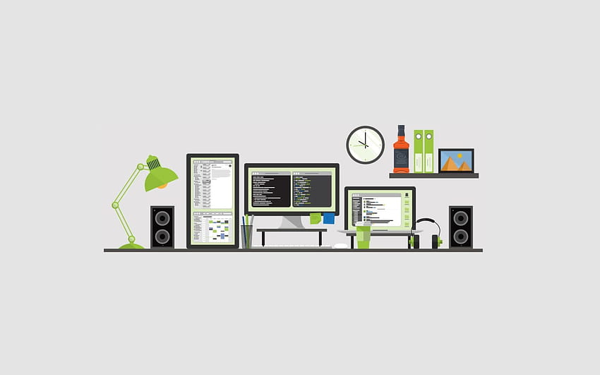 desktop wallpaper electronic appliances vector minimalism computer multiple display %E2%80%A2 for you for mobile