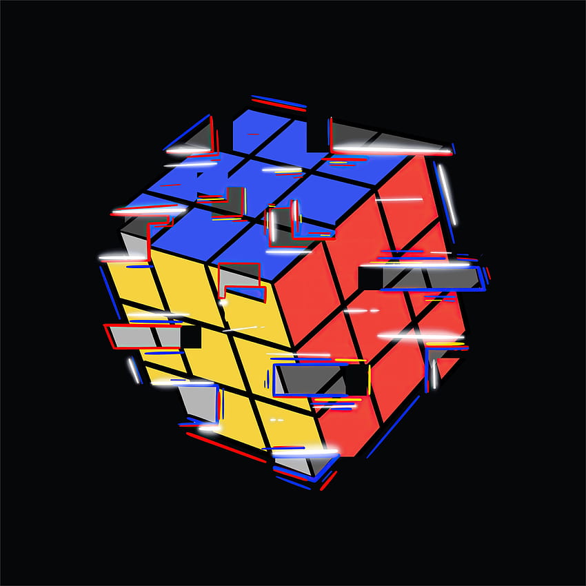 rubik cube abstract iPad, cool rubiks cube HD phone wallpaper