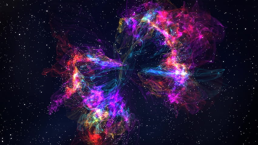 Rainbow Nebula Animated Windows HD wallpaper