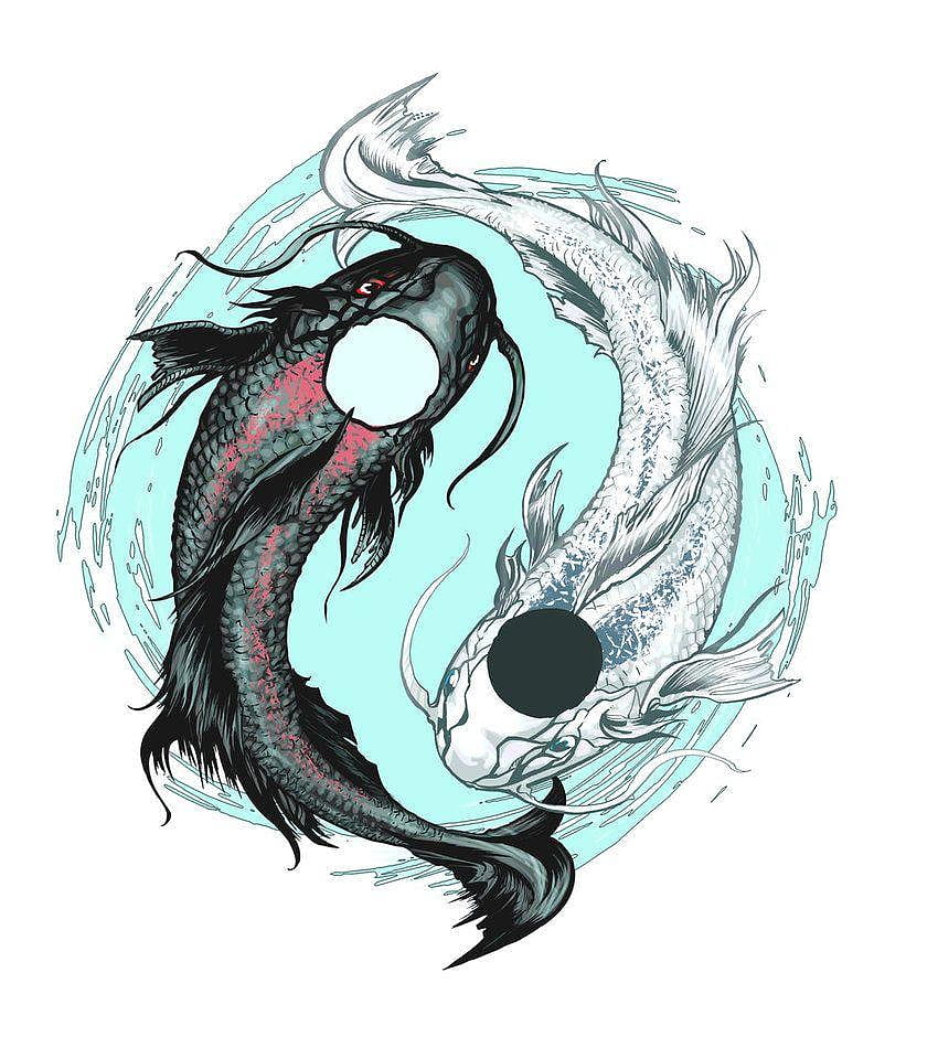 Koi Fish Tattoo Design by AenTheArtist HD phone wallpaper