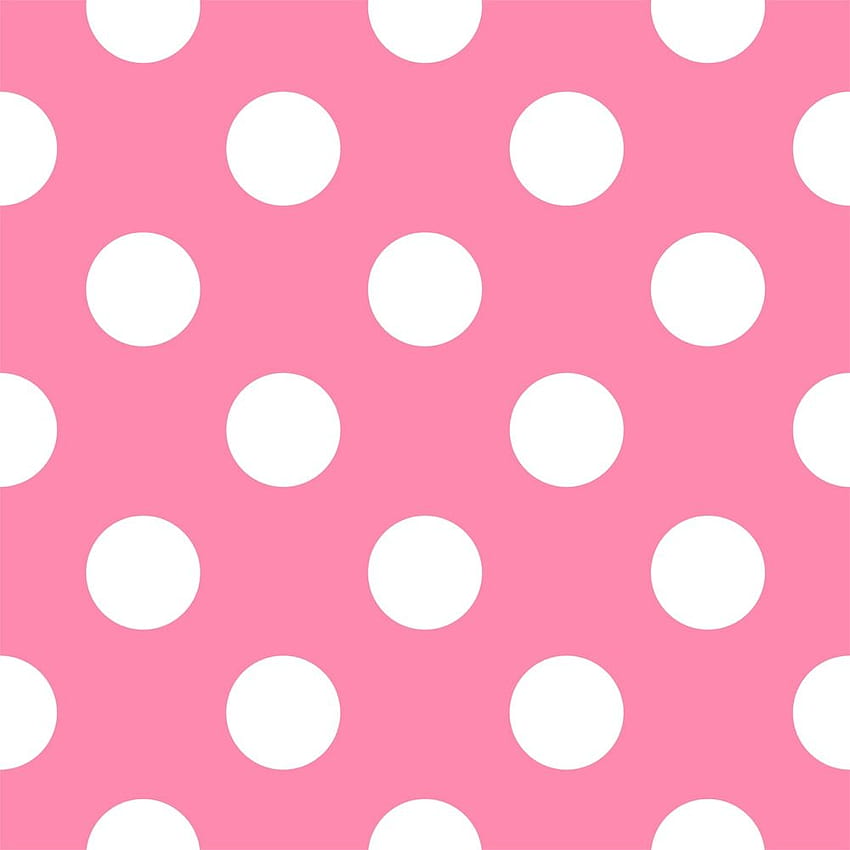 Minnie Mouse Pink mit weißen Tupfen, Minnie Mouse-Punkten HD-Handy-Hintergrundbild