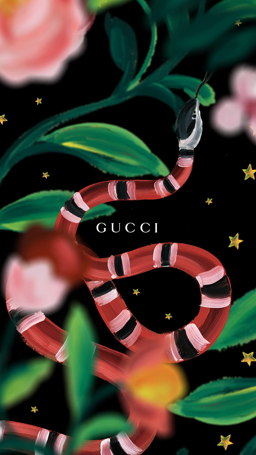 9 Gucci Snake, snake art iphone HD phone wallpaper