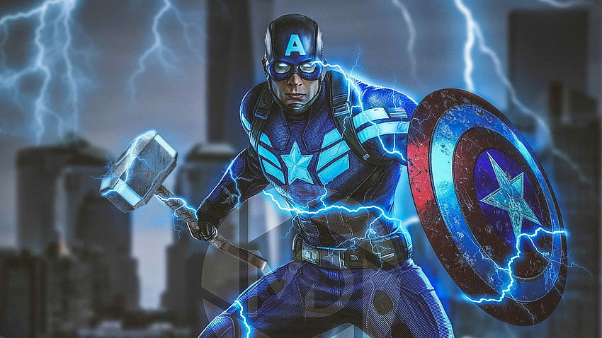 1920x1080 Captain America Mjolnir Avengers Endgame 2019 Laptop, endgame captain america HD wallpaper