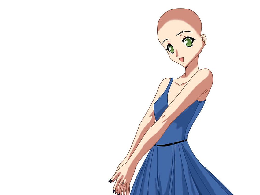 Anime Girl Base With Hair  Png Download  Girl And Boy Drawing Easy  Transparent Png  vhv