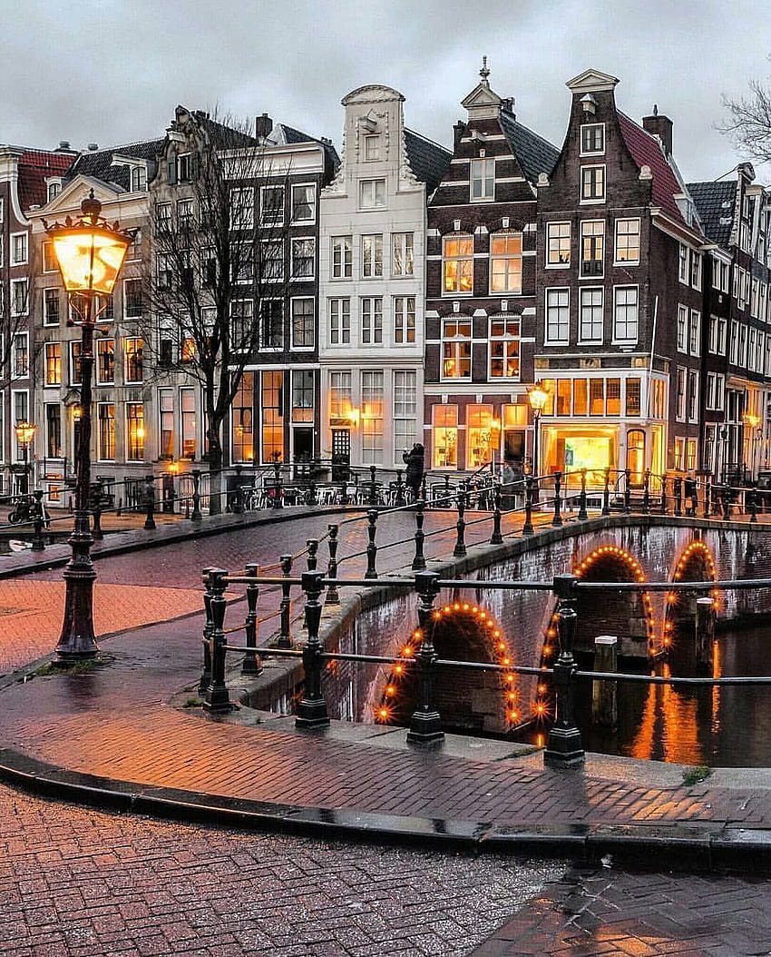 Amsterdam Inverno Sfondo del telefono HD