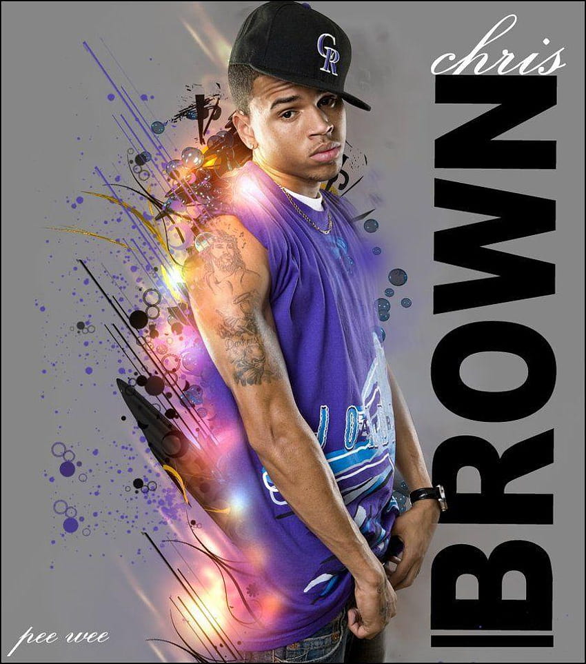PeeWee5의 Chris Brown, 크리스 브라운 애니메이션 HD 전화 배경 화면