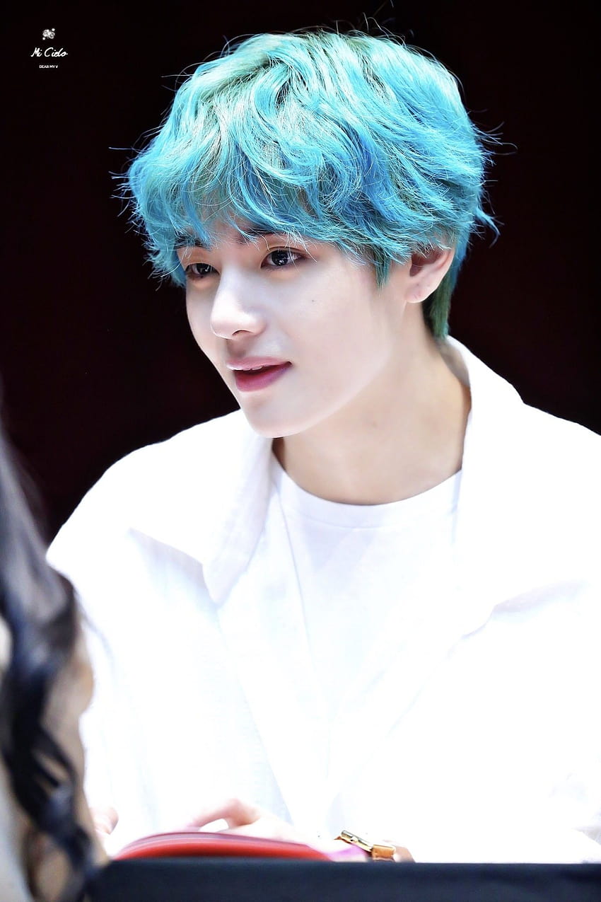 147 Best KIM TAEHYUNG❤️ BLUE HAIR, bts v blue hair HD phone wallpaper