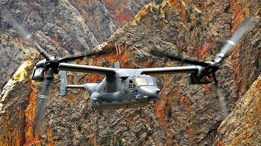 CV, хеликоптер osprey HD тапет