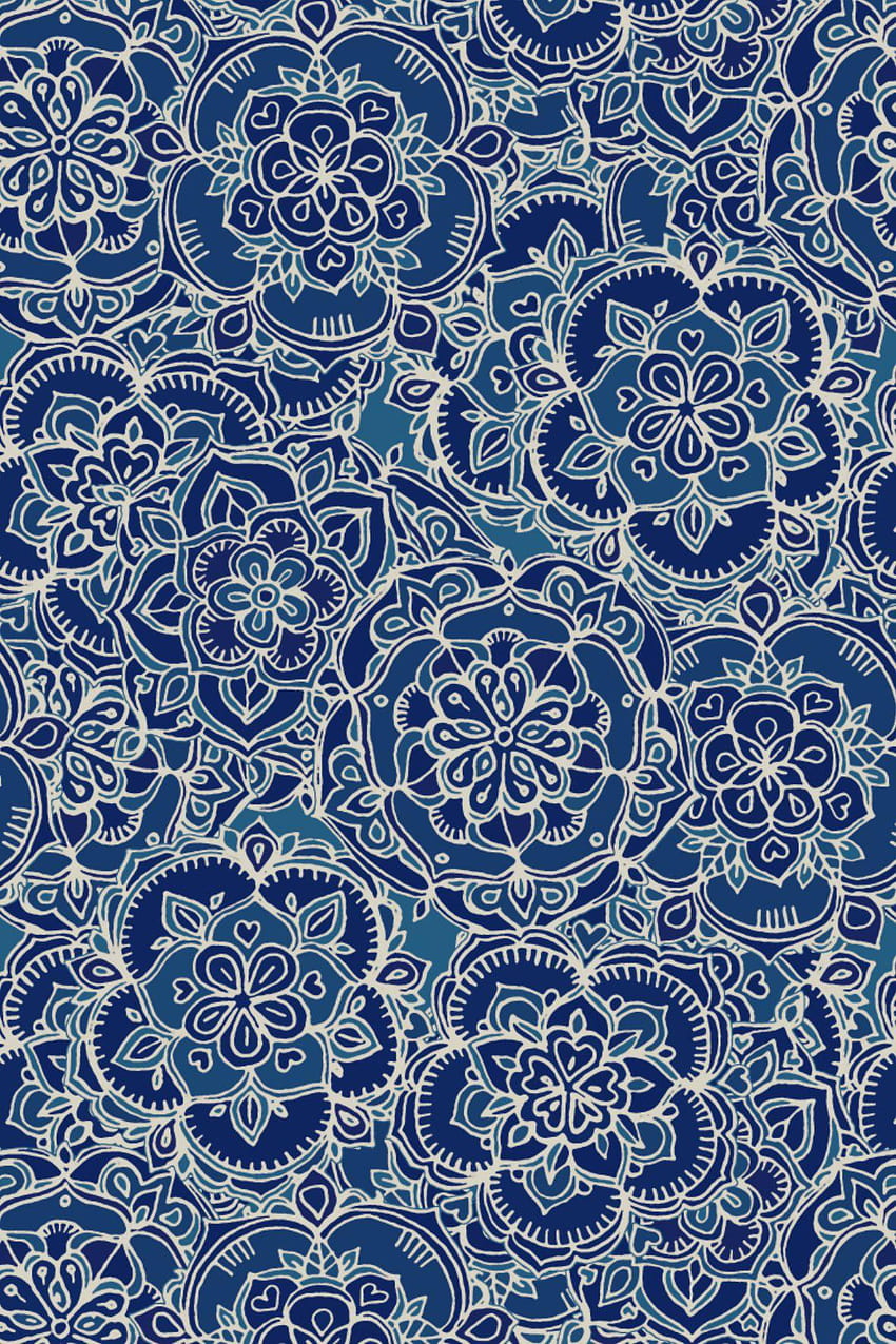 A zentangle / doodle pattern in & by HD phone wallpaper