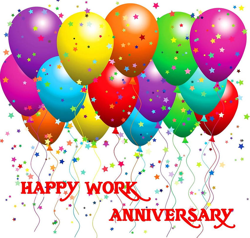 3 Happy Work Anniversary für deine Freunde HD-Hintergrundbild
