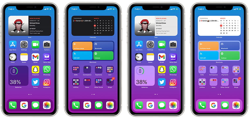 The way iOS 14 widgets are designed, I feel ONLY gradient go best with ...