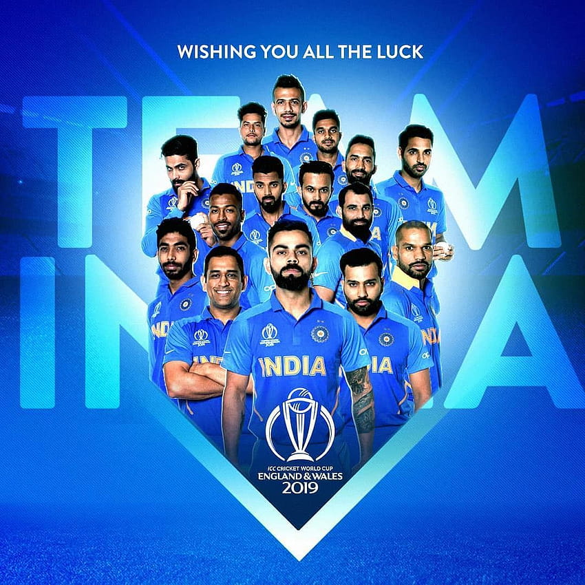India Cricket Team, koszulka graczy w krykieta Tapeta na telefon HD
