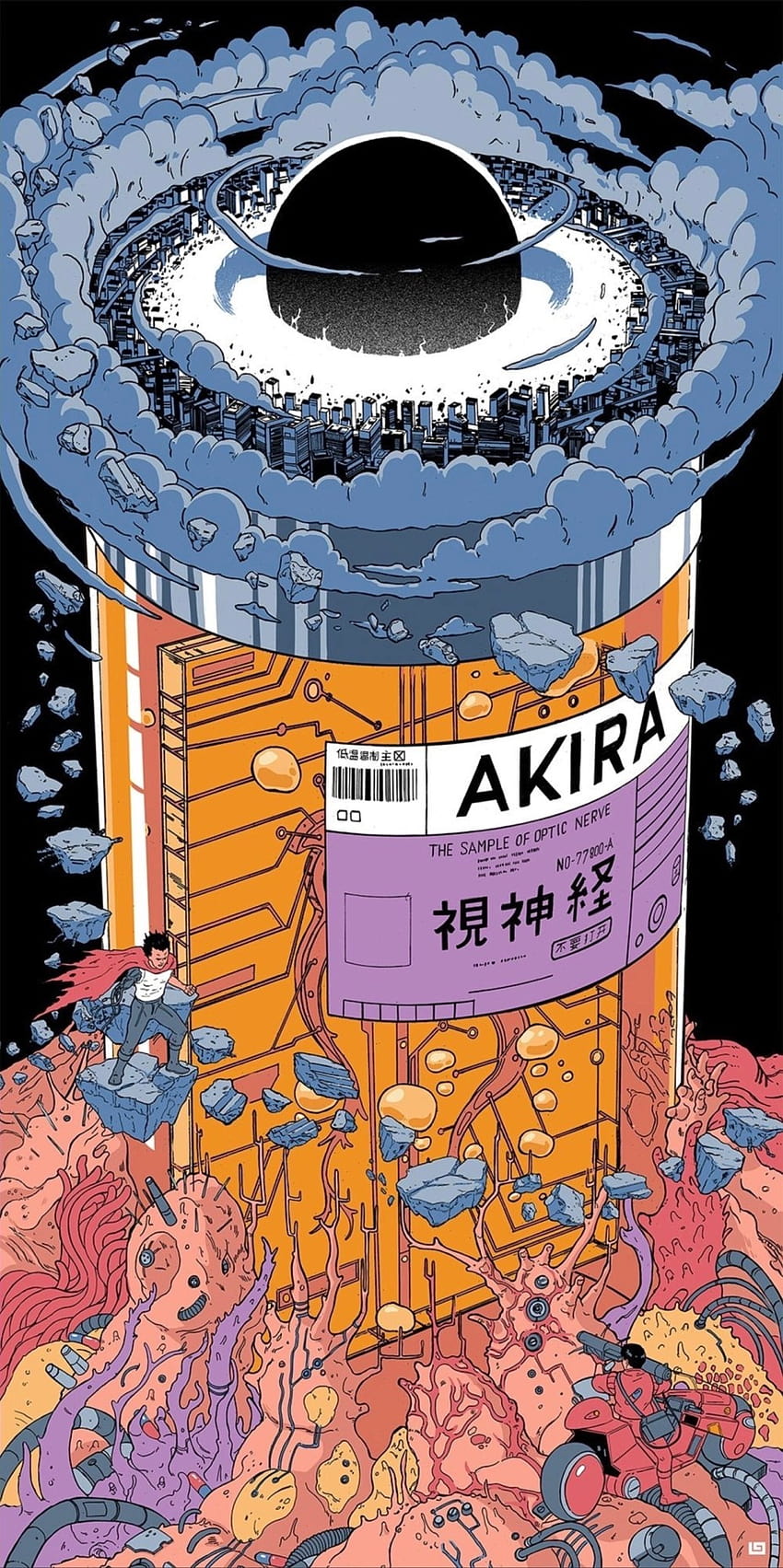 Akira Pill Bottle, akira manga Papel de parede de celular HD