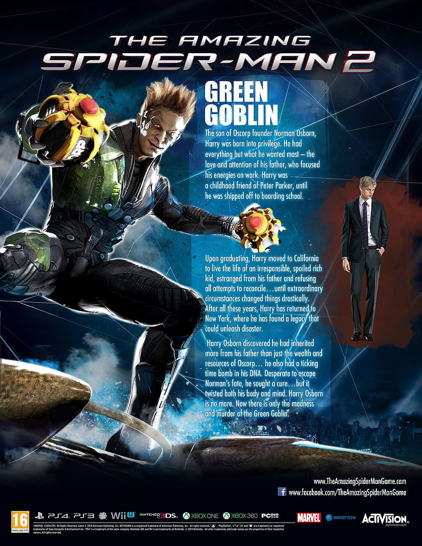 green goblin amazing spider man
