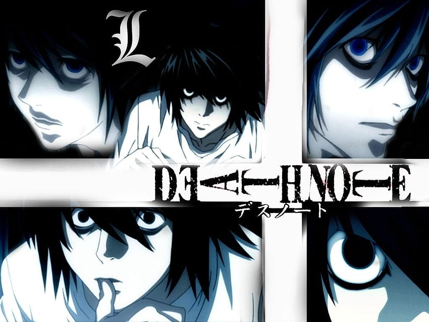 cool anime death note l logo HD wallpaper