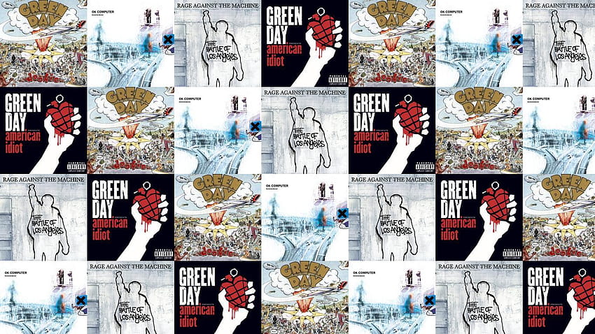 Green Day Dookie Radiohead โอเค Computer Rage Against โอเค ปกคอมพิวเตอร์ วอลล์เปเปอร์ HD