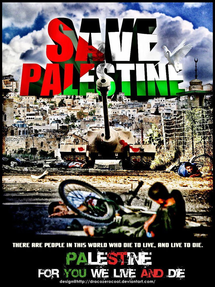 パレスチナを救え.. dracozerocool、パレスチナのロゴを救え HD電話の壁紙