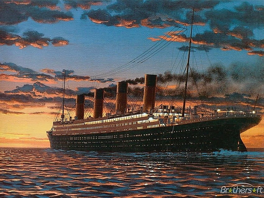 Titanic Sinking Group, titanic boat HD wallpaper