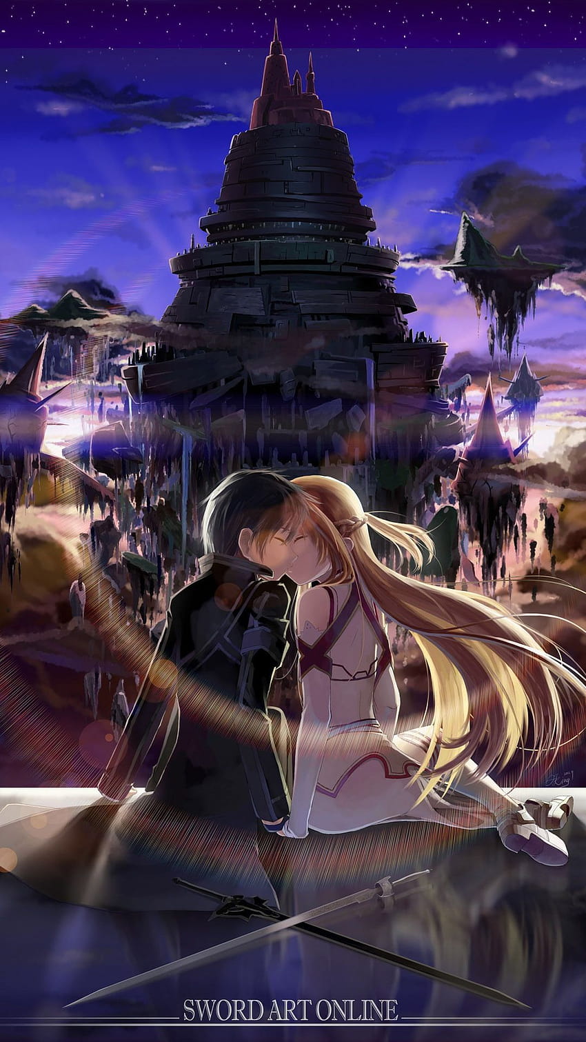 Sword Art Online Kirito Asuna, sao telefon HD telefon duvar kağıdı