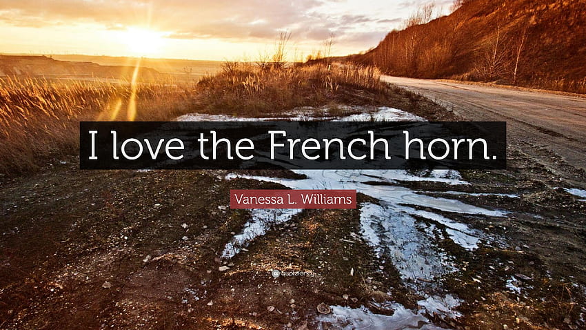 Vanessa L. Williams Quote: “I love the French horn.” HD wallpaper