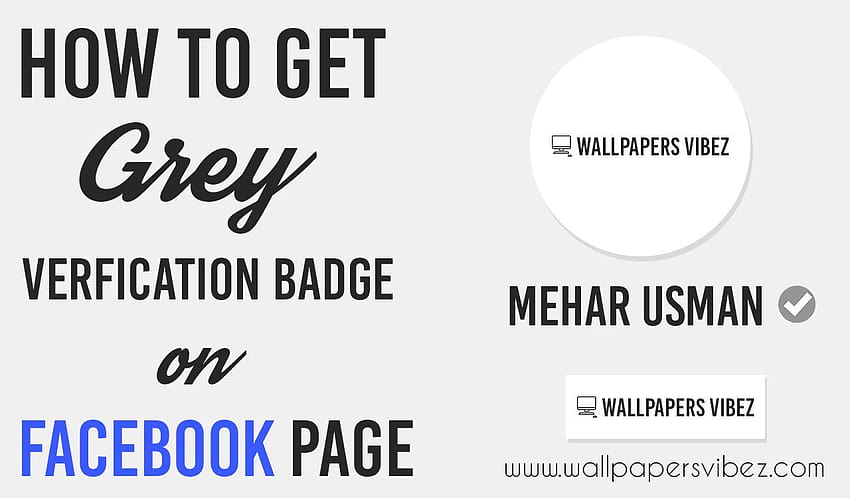 How To Get Grey Verification Badge On Facebook Page, vibez logo HD wallpaper