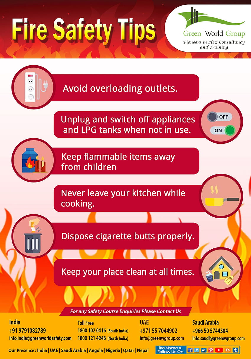 General Safety Tips for Fire Safety HD phone wallpaper