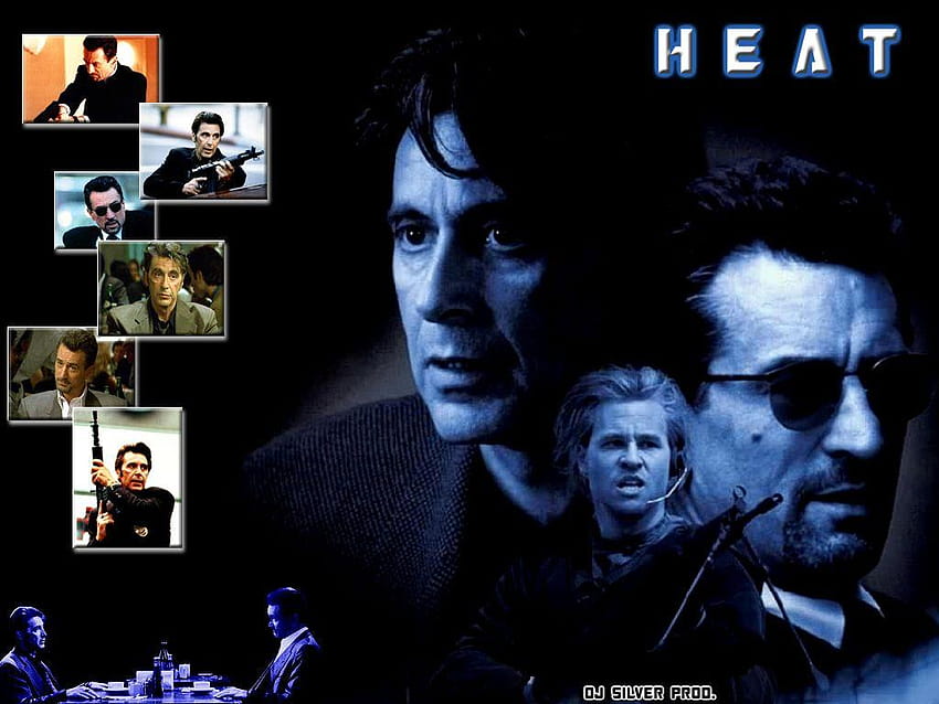 Robert de Niro, Al Pacino, Val Kilmer, Wes Studi, heat 1995 Wallpaper HD