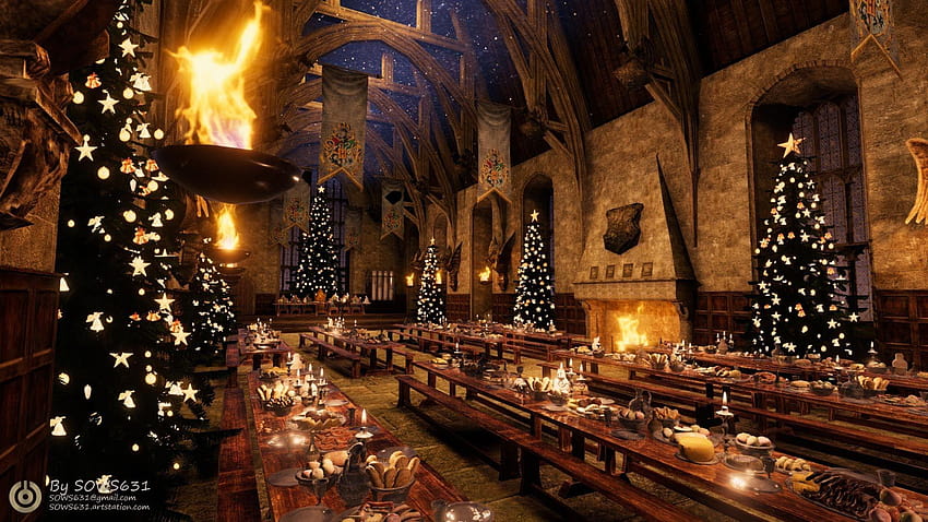 Natal Estetis Natal Harry Potter, selamat natal harry potter Wallpaper HD