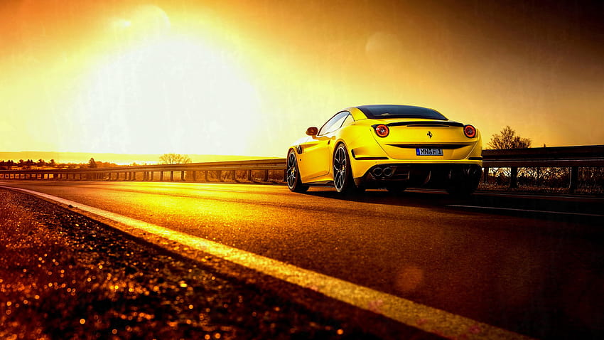Ferrari Car Gelbe Gruppe, Setup HD-Hintergrundbild