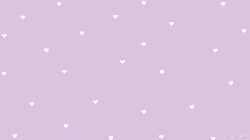 Aesthetic Purple Heart, estetika hati ungu Wallpaper HD