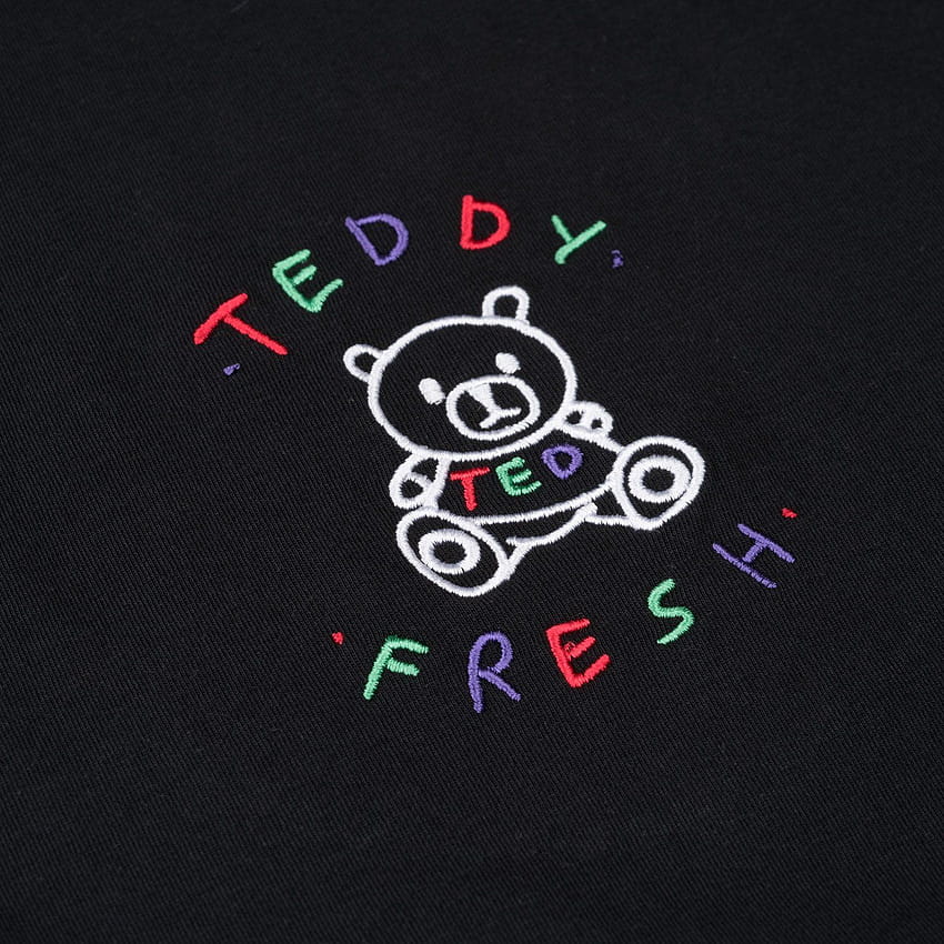 Black Embroidered Teddy Fresh T HD phone wallpaper