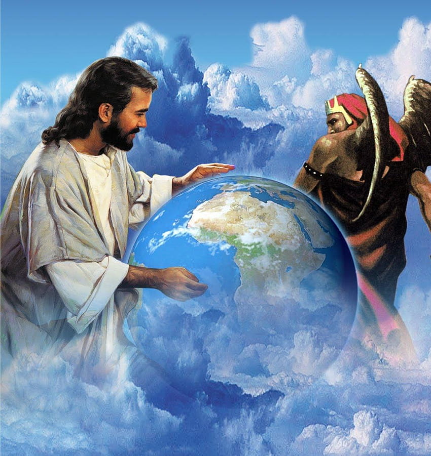 Satan vs Jesus Jesus vs Satan Jpg [1065x1129, god vs satan HD phone wallpaper