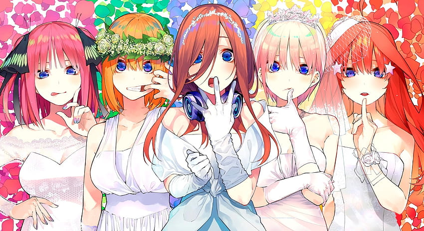 Steam Workshop:: Go Toubun no Hanayome, irmãs nakano papel de parede HD