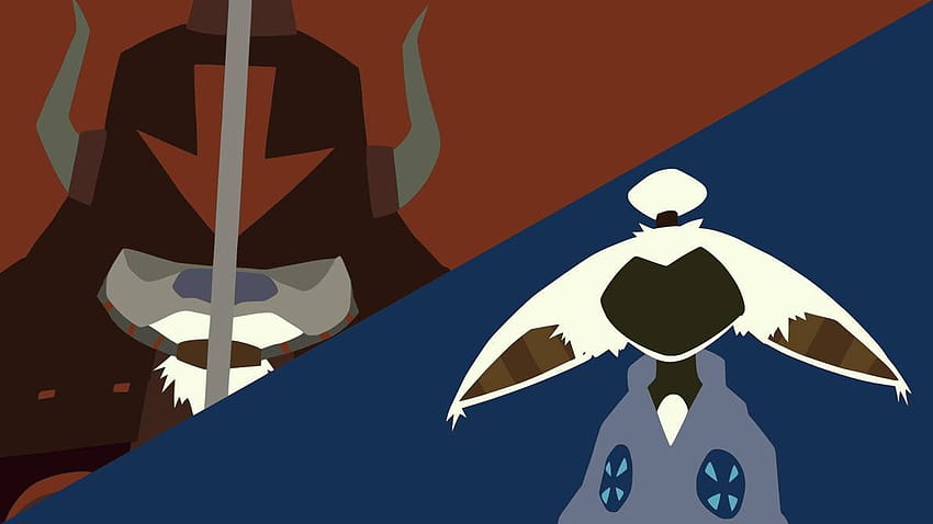Keine Spoiler] Appa v. Momo Minimalist von DamionMauville, minimalistischer Avatar-Atla HD-Hintergrundbild