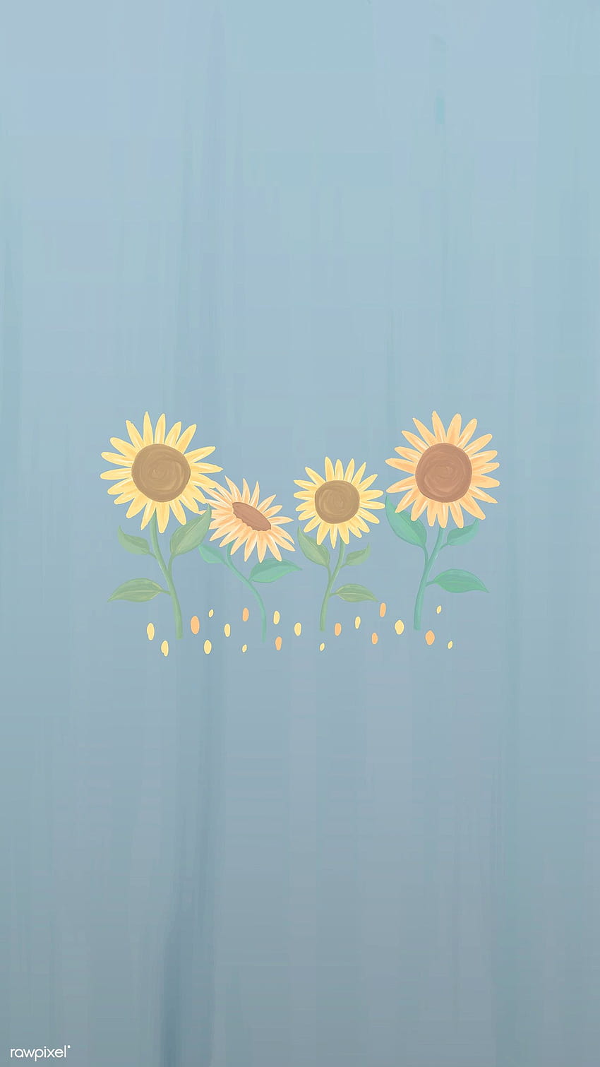 Premium Vector of Hand Drawn Sunflower mobile phone vector by Tang about , ひまわり, ひまわりベクタープリント, 花柄電話パステル, 美的ひまわり 1229950, ひまわり漫画 HD電話の壁紙