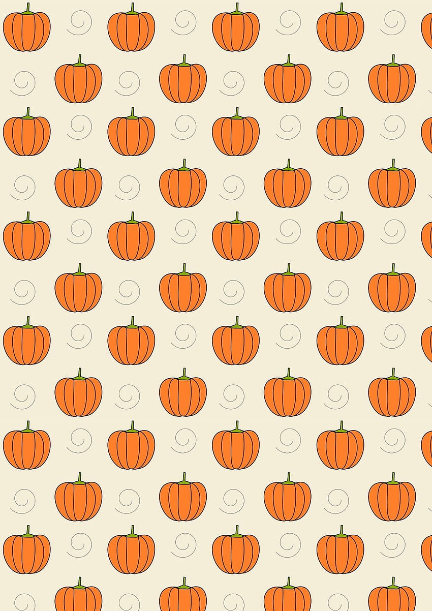 digital pumpkin scrapbooking paper, cute halloween patterns HD phone wallpaper