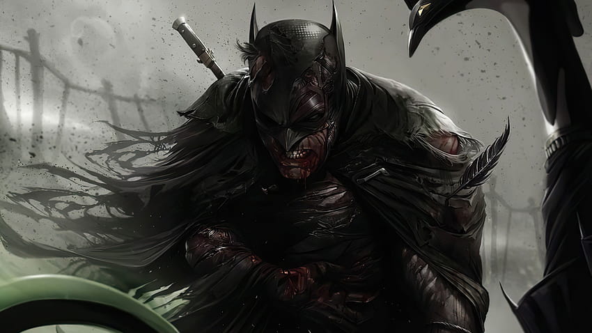 Verletzte Kunstwerke von Batman, Superhelden ... qwalls HD-Hintergrundbild