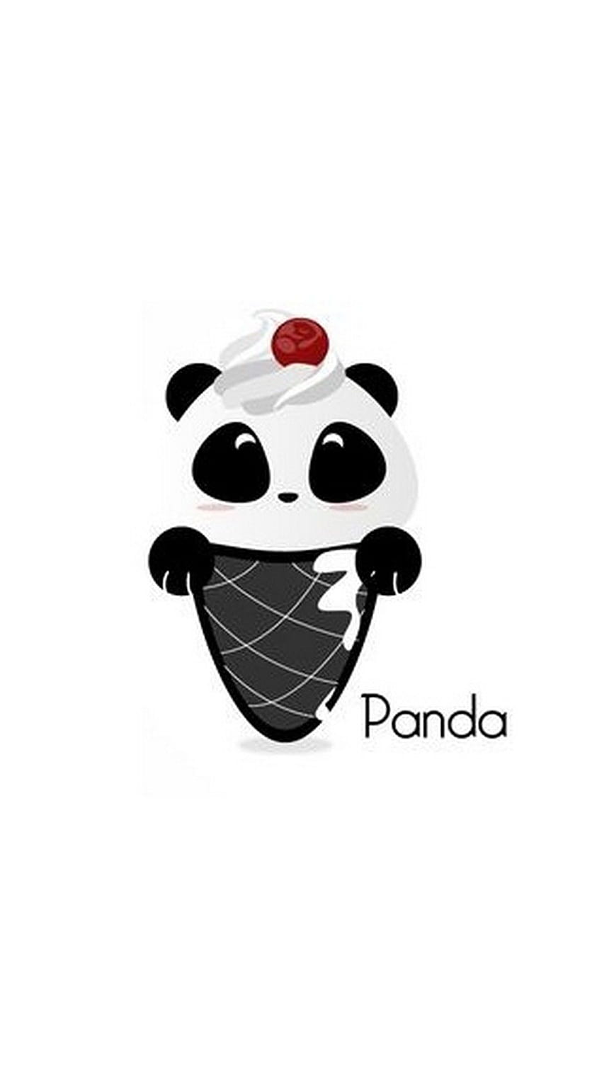Śliczny rysunek pandy, wielkanocne pandy Tapeta na telefon HD