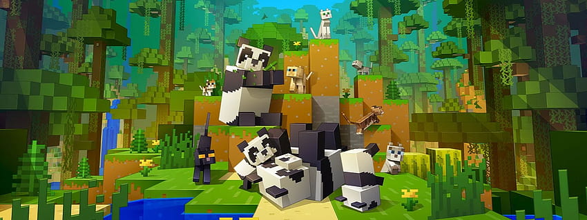 Minecraft Cats And Pandas, panda minecraft HD wallpaper