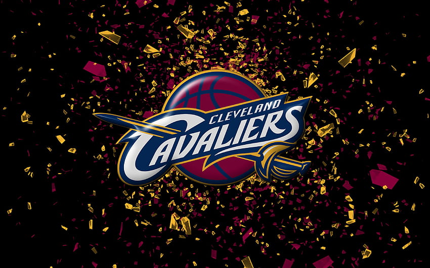 Logo NBA Cleveland Cavaliers 2016 dalam Bola Basket, logo Wallpaper HD