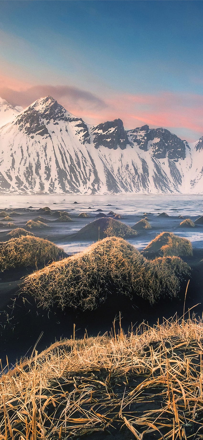 Doğa Dağları İzlanda iPhone, android İzlanda HD telefon duvar kağıdı