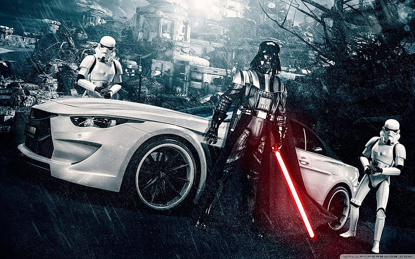 Darth Vader und Stormtroopers: Hoch HD-Hintergrundbild